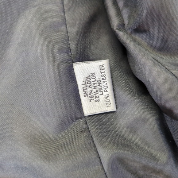 Vtg Talbots Collection Womens Black Speckled Tweed Blazer Jacket 4 Italian - Picture 6 of 12